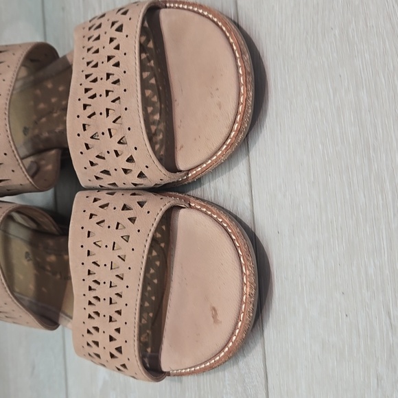 Sofft Women's Tan Leather Ankle Open Toe Sandals Shoes Sz 9M - Picture 4 of 11